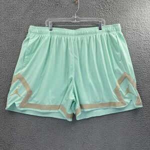 Nike Jordan Heritage Diamond Shorts Athletic Athleisure Mint Green Women's 3X